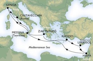 Schonste Kreuzfahrten Msc Lirica Italien Griechenland Zypern Israel