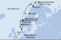 Routenkarte - Norwegen bis zum Nordkap