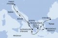 Routenkarte - Östliches Mittelmeer